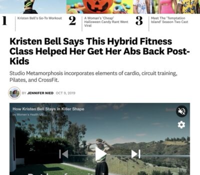 Kristen Bell Says This Hybrid Fitness Class Helped Her Get Her Abs Back Post-Kids
